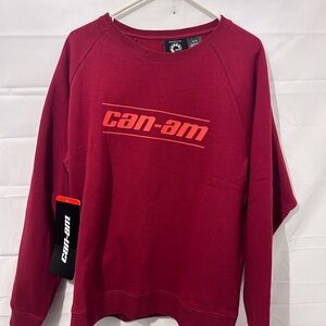 Men's Red Logo Crewneck Sweatshirt